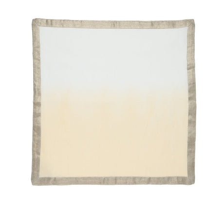 Dip Dye Napkin in White & Beige Set of 4 by Kim Seybert 4