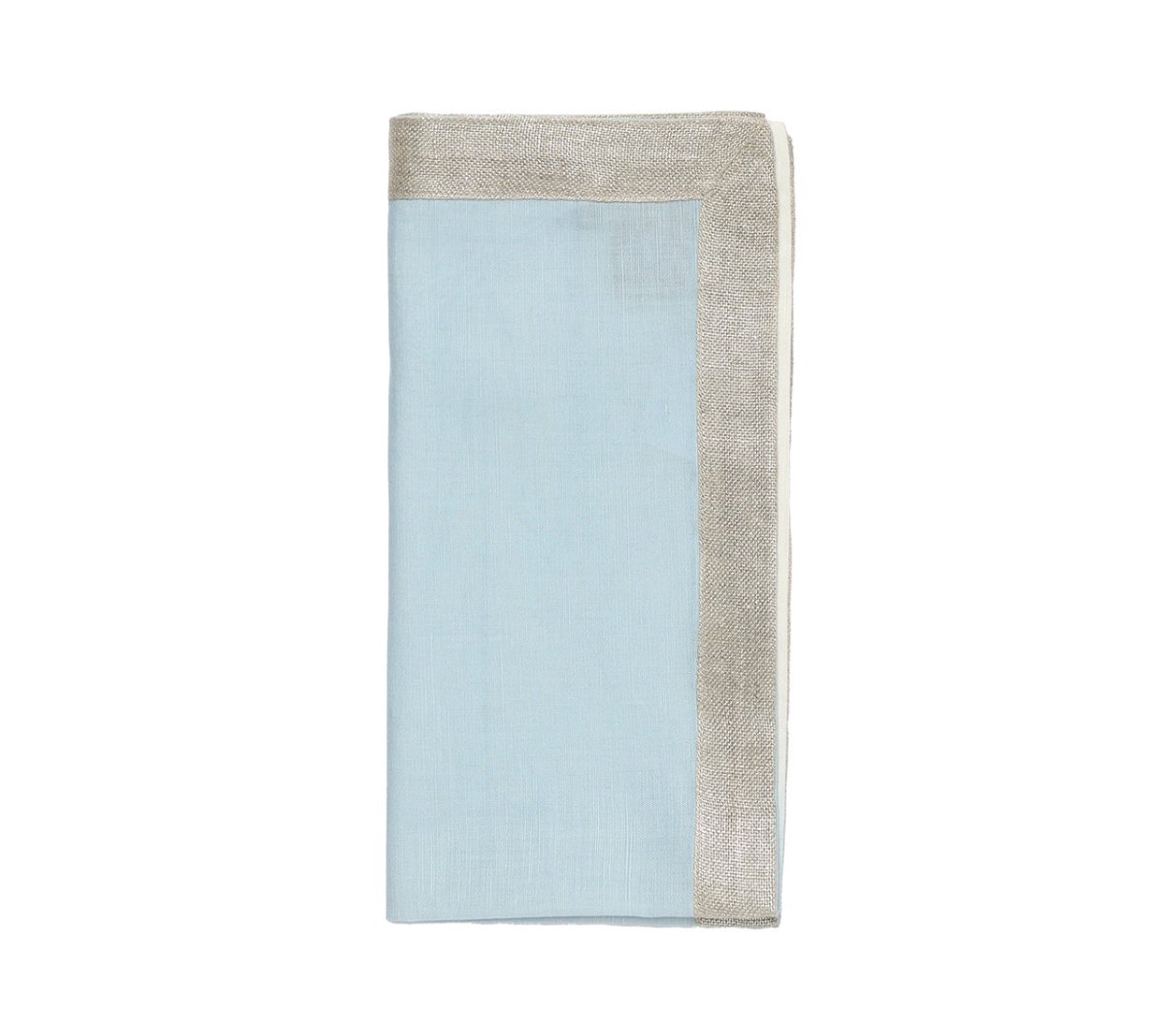 Dip Dye Napkin in White & Periwinkle Set of 4 by Kim Seybert - Folded
