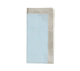 Dip Dye Napkin in White & Periwinkle Set of 4 by Kim Seybert - Folded
