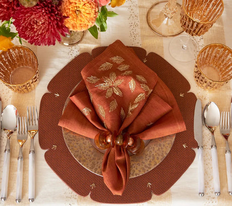 Divot Brown Placemat Detail 6 | Kim Seybert at Fig Linens and Home