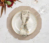 Divot Gray Placemat Detail 3 | Kim Seybert at Fig Linens and Home
