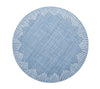 Dream Weaver Round Placemat in Blue & White | Kim Seybert Table Linens at Fig Linens and Home 1