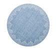 Dream Weaver Round Placemat in Blue & White | Kim Seybert Table Linens at Fig Linens and Home 1