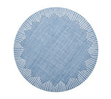 Dream Weaver Round Placemat in Blue & White | Kim Seybert Table Linens at Fig Linens and Home 1