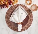 Dream Weaver Placemat in Brown, Set of 4 Kim Seybert - Tablescapes at Fig Linens and Home