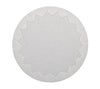 Dream Weaver Round Placemat in Gray & White | Kim Seybert Table Linens at Fig Linens and Home 1