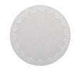 Dream Weaver Round Placemat in Gray & White | Kim Seybert Table Linens at Fig Linens and Home 1