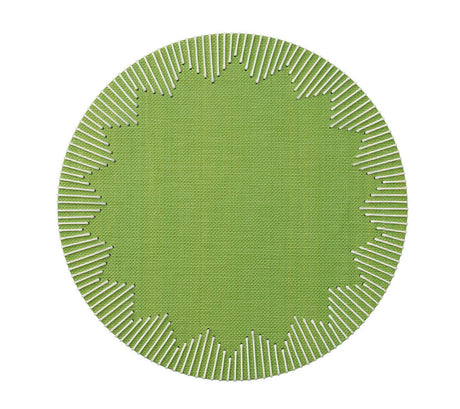 Dream Weaver Placemats in Green  | Kim Seybert Table Linens at Fig Linens and Home 1