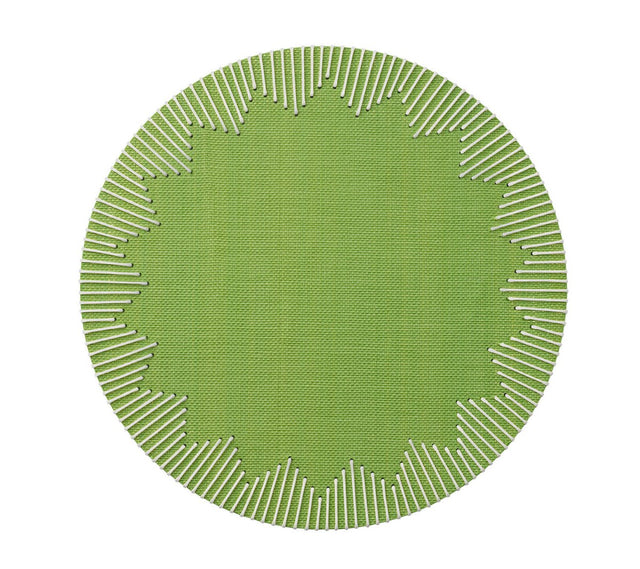 Dream Weaver Placemats in Green  | Kim Seybert Table Linens at Fig Linens and Home 1