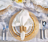 Dream Weaver Placemat in Natural & White Set of 4 by Kim Seybert at Fig Linens and Home 3