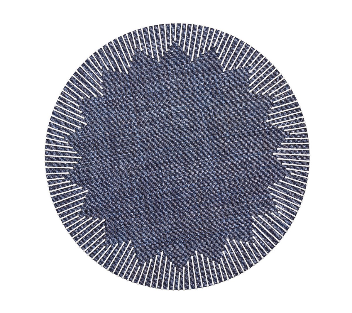 Dreamweaver Placemat in Navy & White, Set of 4 Kim Seybert | Table Linens at Fig Linens and Home 1