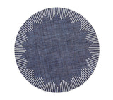 Dreamweaver Placemat in Navy & White, Set of 4 Kim Seybert | Table Linens at Fig Linens and Home 1