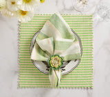 Duet Placemats in Blue & Green Set of 4 by Kim Seybert at Fig Linens and Home - View 12
