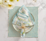 Duet Placemats in Blue & Green Set of 4 by Kim Seybert at Fig Linens and Home - View 17