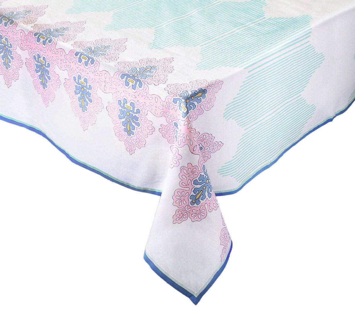 Filigree Tablecloth in White & Sorbet by Kim Seybert - Open