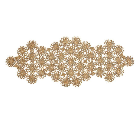 Flores Table Runner in Natural by Kim Seybert at Fig Linens and Home