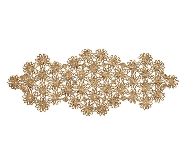 Flores Table Runner in Natural by Kim Seybert at Fig Linens and Home