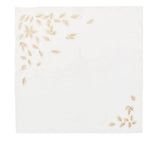 Gilded Breeze White/Gold Napkin Detail 5 | Kim Seybert at Fig Linens and Home