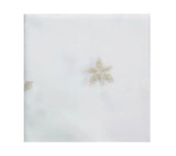 Gilded Breeze White/Gold/Silver Table Cloth Detail 3 | Kim Seybert at Fig Linens and Home