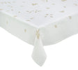Gilded Breeze White/Gold/Silver Table Cloth | Kim Seybert at Fig Linens and Home