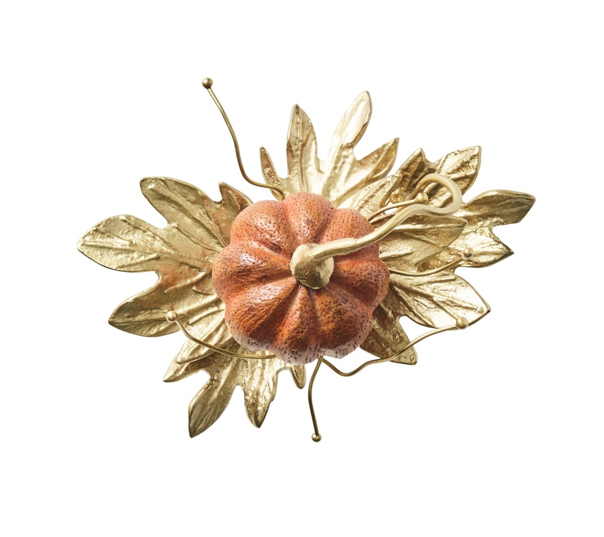 Kim Seybert Gilded Gourd Napkin Ring in Multi, Set of 4 at Fig Linens and Home