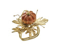 Gilded Gourd Napkin Ring in Multi, Set of 4 Kim Seybert at Fig Linens and Home