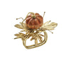 Gilded Gourd Napkin Ring in Multi, Set of 4 Kim Seybert at Fig Linens and Home