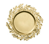 Gilded Leaves Charger in Gold by Kim Seybert at Fig Linens and Home
