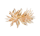 Gilded Leaves Napkin Ring in Gold Set of 4 by Kim Seybert at Fig Linens and Home 5