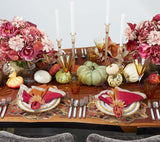 Gilded Leaves Napkin Ring in Gold Set of 4 by Kim Seybert at Fig Linens and Home 10