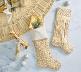 Gilded Sparkle Stocking in Gold & Crystal Kim Seybert