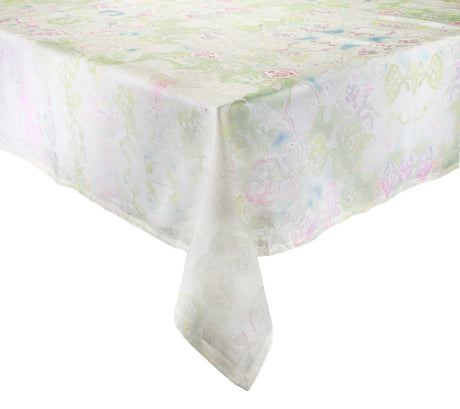 Giverny Tablecloth in Mint & Multi by Kim Seybert at Fig Linens and Home - View 1