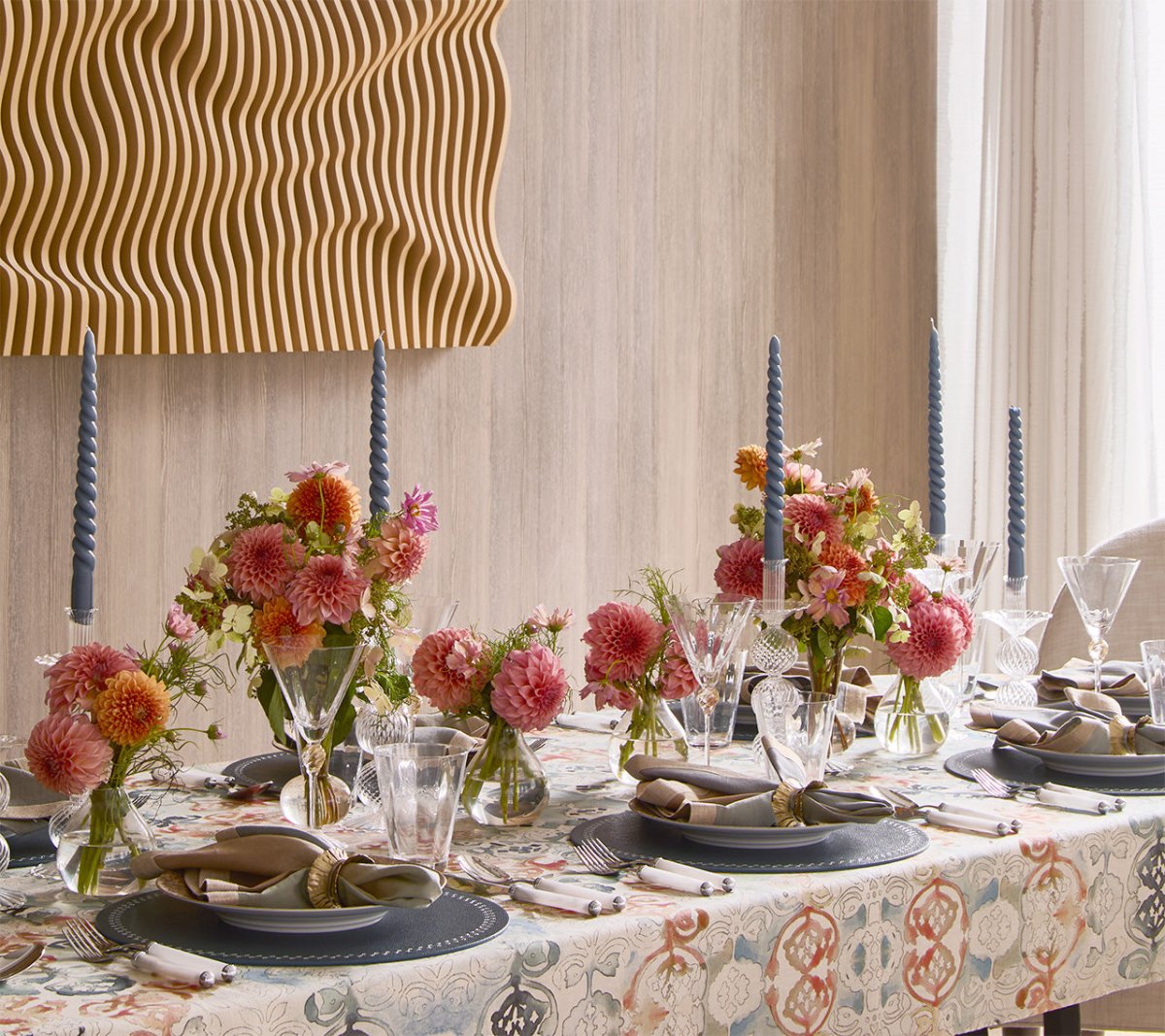 Giverny Tablecloth in Multi Kim Seybert Multi 21"L x 21"W x 0.1"H at FIG LINENS AND HOME 4