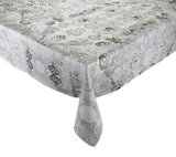 Giverny Tablecloth in Natural & Gray Kim Seybert Natural/Gray 21"L x 21"W x 0.1"H at FIG LINENS AND HOME 1