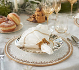 Glam Knot Napkin Ring in Gold Set of 4 by Kim Seybert at Fig Linens and Home - Lifestyle Table