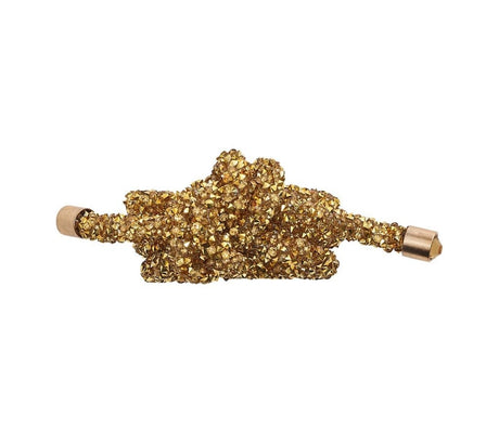 Glam Knot Napkin Ring in Gold Set of 4 by Kim Seybert | Holiday Table at Fig Linens and Home 1