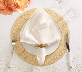 Glam Knot Napkin Ring in Gold Set of 4 by Kim Seybert - lifestyle photo 1