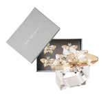 Glasswing Napkin Ring in Champagne & Crystal, Set of 4 in a Gift Box Kim Seybert at Fig Linens and Home 2