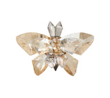 Glasswing Napkin Ring in Champagne & Crystal, Set of 4 in a Gift Box Kim Seybert at Fig Linens and Home