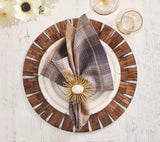 Halo Brown/White Placemat Detail 4 | Kim Seybert at Fig Linens and Home