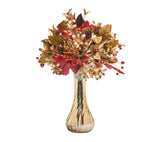 Harvest Floral Bouquet, 11" Kim Seybert - Centerpiece Floral Arrangement at Fig Linens and Home 1