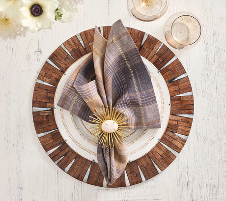 Henley Brown/Multi Napkin Detail 4 | Kim Seybert at Fig Linens and Home