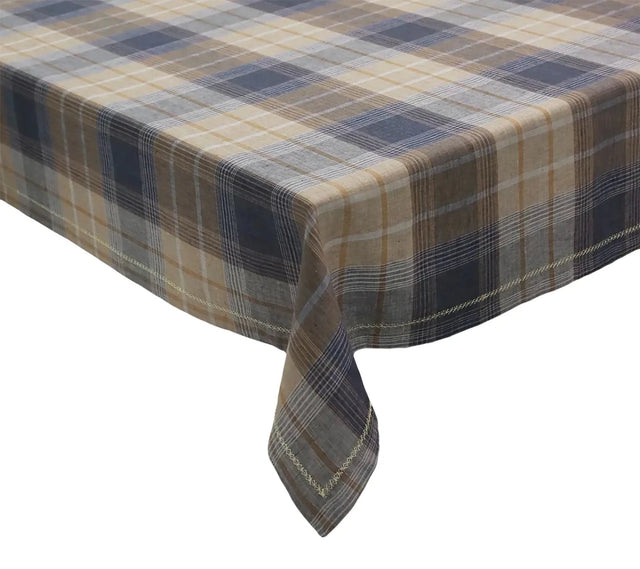 Henley Brown/Multi Table Cloth | Kim Seybert at Fig Linens and Home