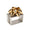 Holiday Bow Gold/Silver Napkin Ring | Kim Seybert at Fig Linens and Home