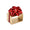 Holiday Bow Red/Gold Napkin Ring | Kim Seybert at Fig Linens and Home
