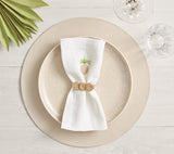 Icons Placemat in Ivory & Natural by Kim Seybert at Fig Linens and Home - Lifestyle 1