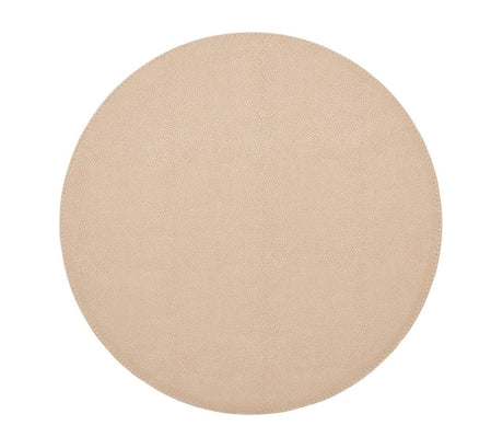 Icons Placemat in Ivory & Natural by Kim Seybert at Fig Linens and Home - Natural Side