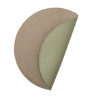 Icons Placemat in Sage & Khaki by Kim Seybert Sage/Khaki Set of 4 Placemats - 15"L x 15"W x 0.1"H at FIG LINENS AND HOME 3