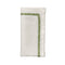 Jardin Napkin in White & Green Set of 4 by Kim Seybert WHITE/GREEN 21"L x 21"W x 0.1"H Napkin - Set of 4 at FIG LINENS AND HOME 3