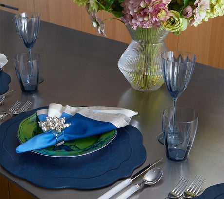 Jubilee Napkin Ring in Silver Set of 4 by Kim Seybert at Fig Linens and Home 3